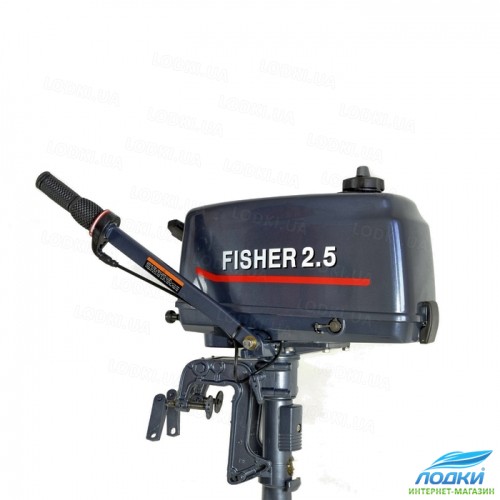 Лодочный мотор Fisher T2.5BMS двухтактный управление на румпеле