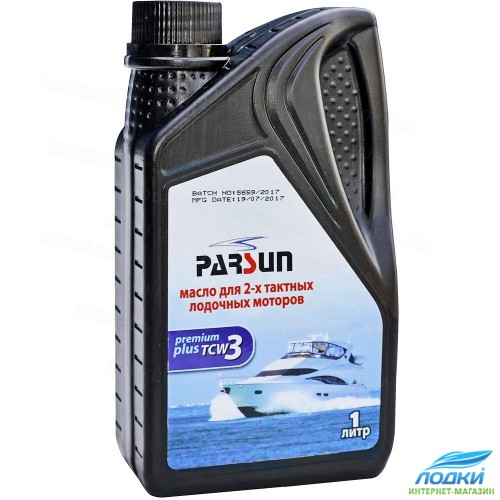 Масло для двухтактного лодочного мотора TCW3 Parsun Premium Plus 1 литр